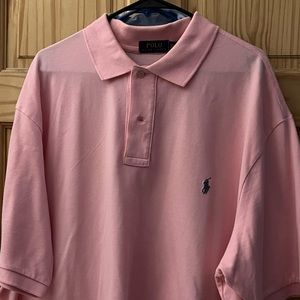 Used lovely soft pink polo shirt I am